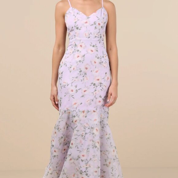 Lulus Dresses & Skirts - Lulus Floral Tiered Maxi Dress – Size L – Wedding Guest / Spring Formal